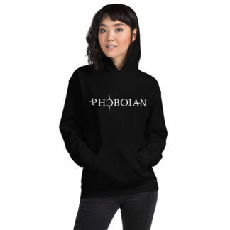 Phoboian Black Unisex Hoodie